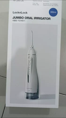 Máy tăm nước Lock&Lock Jumbo oral irrigator 300ml 3 loại đầu tăm 4 chế độ sử dụng đến 20 ngày - Màu xám - ENR166GRY photo review